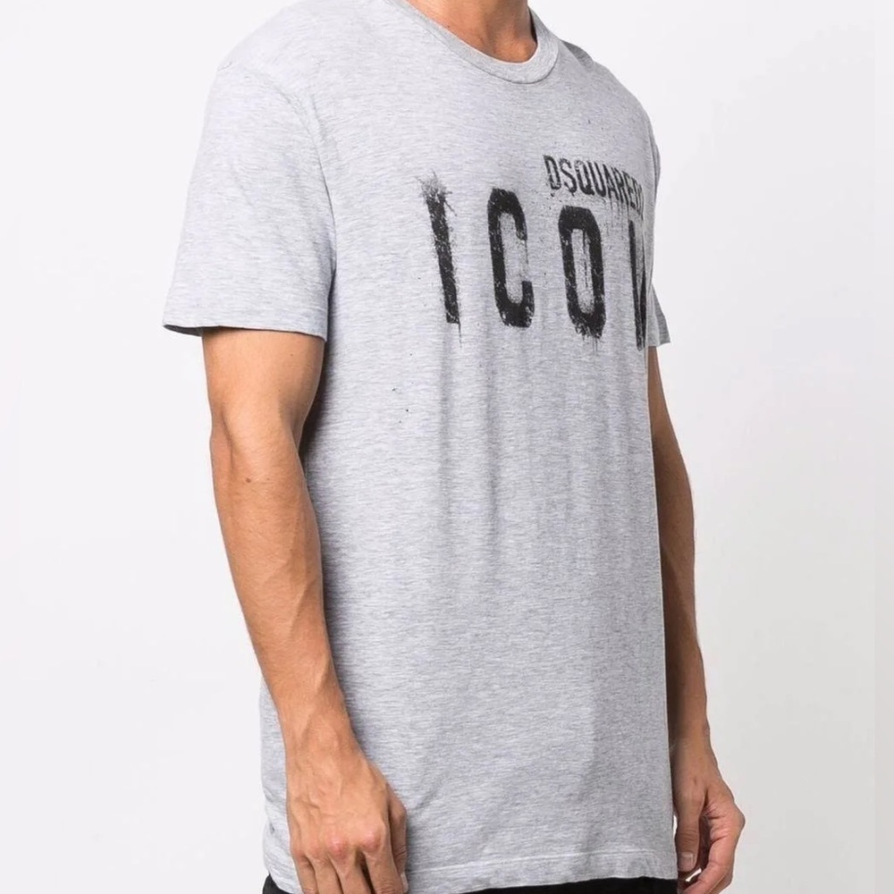 Dsquared2 Sleek Gray Cotton Tee